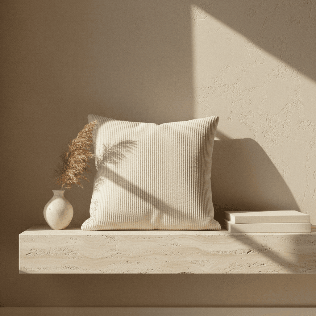 Coussin Bouclé — styled in an interior