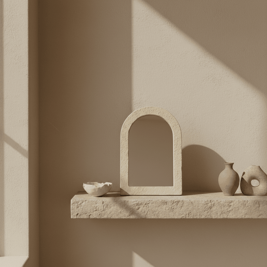 Miroir Arche — styled in an interior