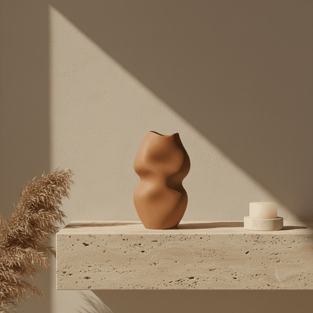 Vase Terra — styled in an interior