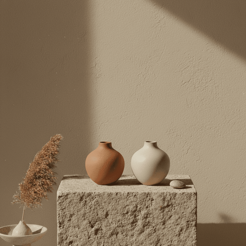 Duo de Vases Mini — styled in an interior